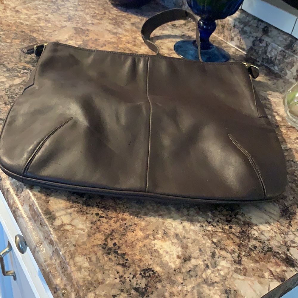 Coach Large Soft Leather Shoulder Bag #9210 - Picture 6 of 11